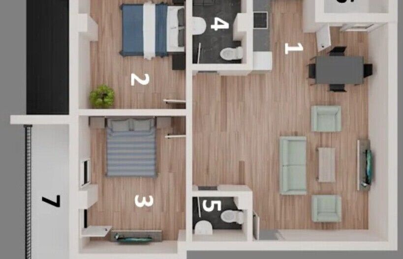 Apartament 3 camere Otopeni central | bloc nou, parcare, comision 0 - Schiță 11