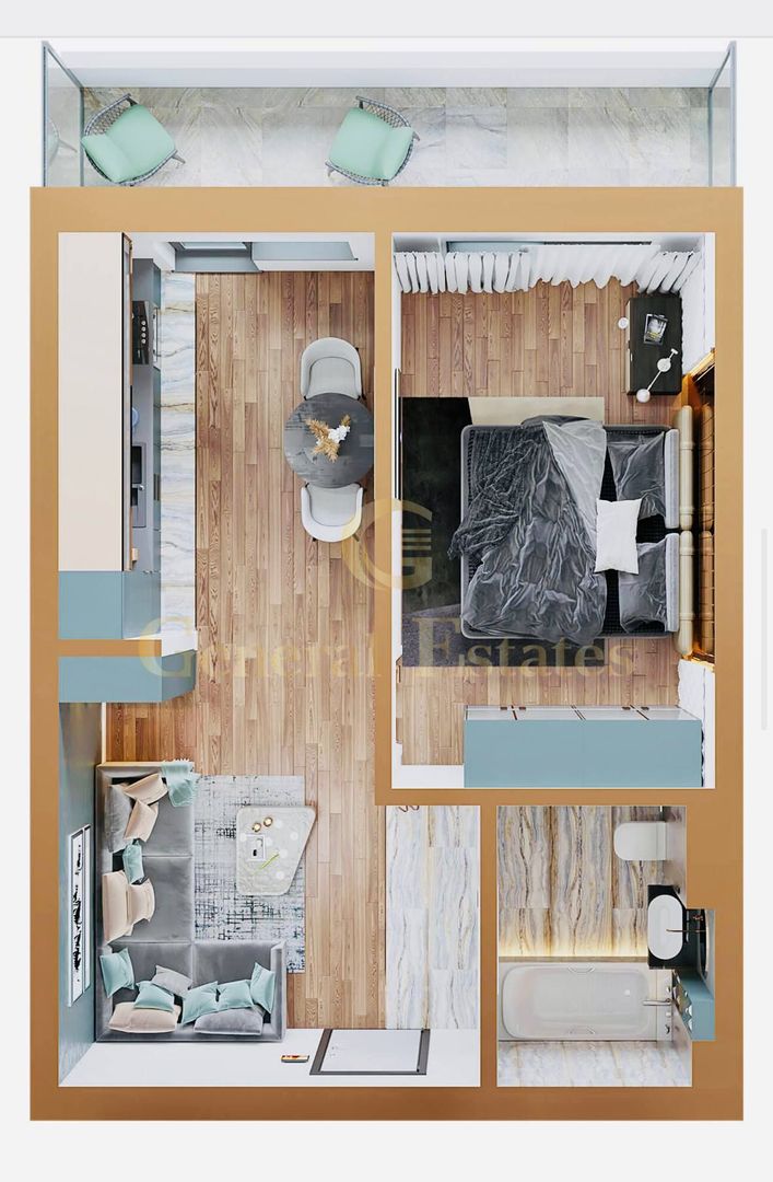 Vânzare apartament cu 1 cameră în Complexul Rezidențial Copou Garden - Poză 11