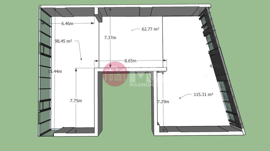 spatiu comercial stradal de inchiriat / vanzare- barbu vacarescu - Poză 7