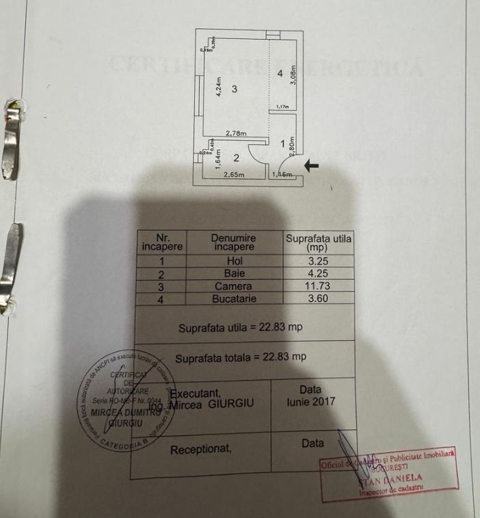 Garoniera + parcare Rahova-Salaj Bloc Nou N2 - Poză 8