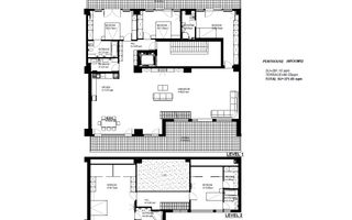 Penthouse - Terasa 80 mp - Chirie - Primaverii - Schiță 16