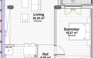 Apartament 2 camere decomandat 68 mp si terasa, bloc nou, Marasti! - Poză 4