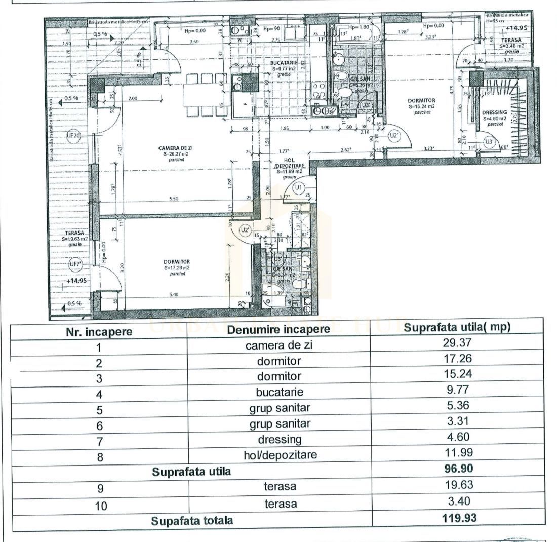 Vanzare apartament 3 camere, parcare, zona Iulius Mall, FSEGA - Poză 12