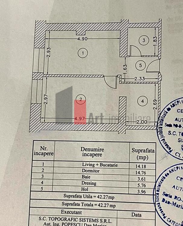 Apartament 2 camere in Ansamblul Rin Grand Residence.- zona Vitan - Schiță 11