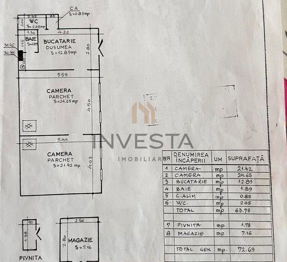 Apartament 64 mp la etajul I Ultracentral cu Parcare! Piata Muzeului! - Poză 4