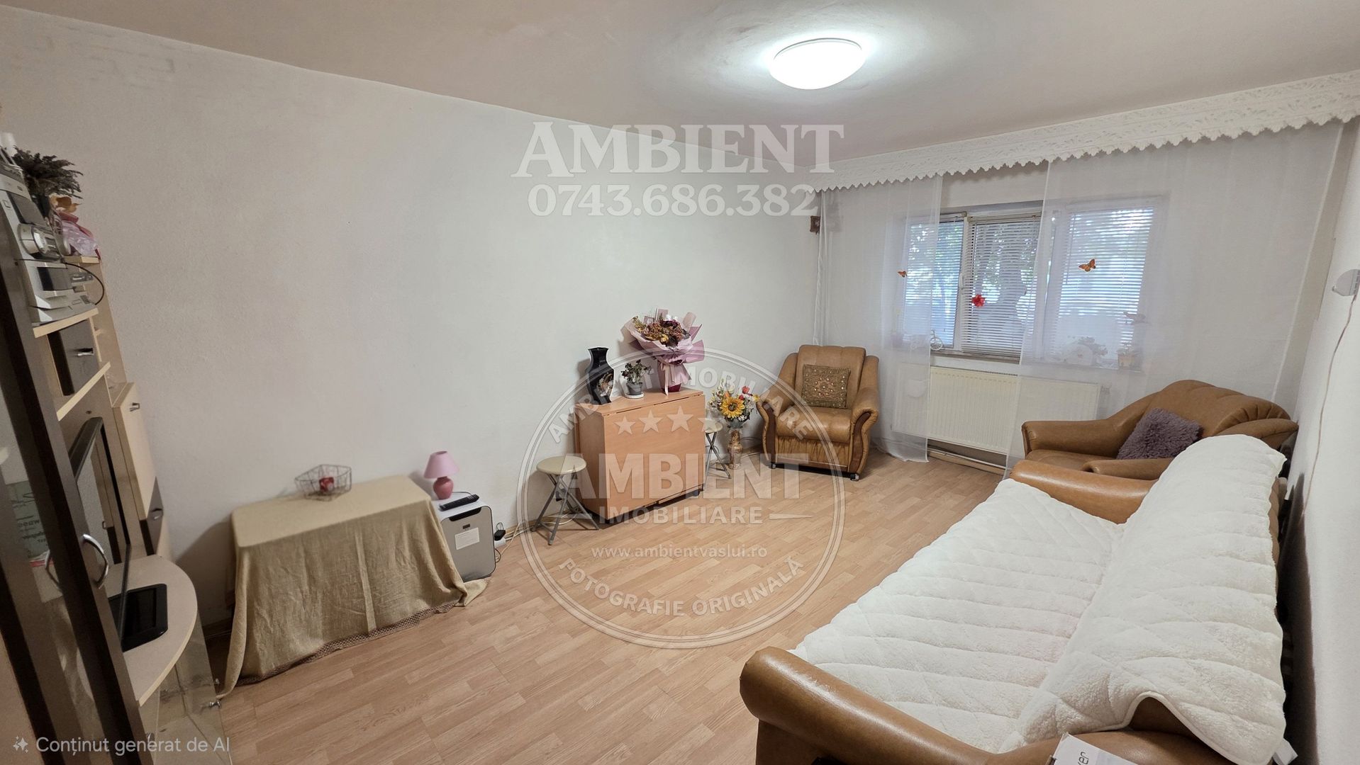 Apartament cu 3 camere, parter, mobilat și utilat, VASLUI - zona CARTIER; - Poză 2