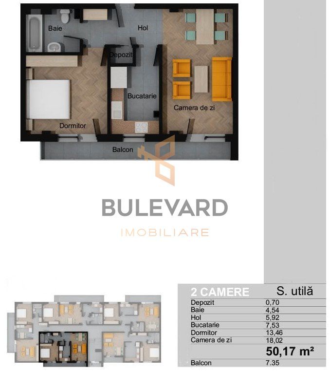 Apartament cu 2 camere , zona strazii Sesul de Sus! - Poză 2