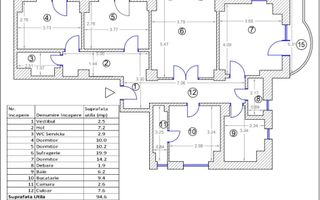 VANZARE 4 CAMERE DECOMANDAT -UNIRII - VEDERE FANTANI - 104mp - Poză 13
