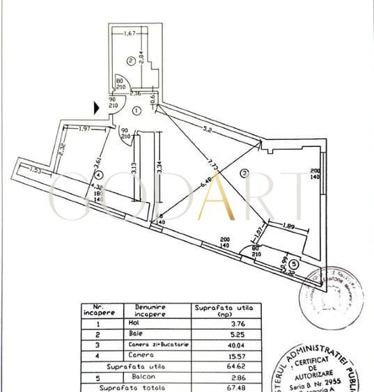 Oportunitate | Apartament doua camere | Vedere panoramica | Metrou - Schiță 15