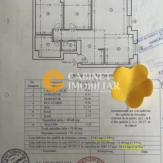 3 camere, decomandat, etaj 6/9, 75mp, 2 bai, liber! - Poză 6