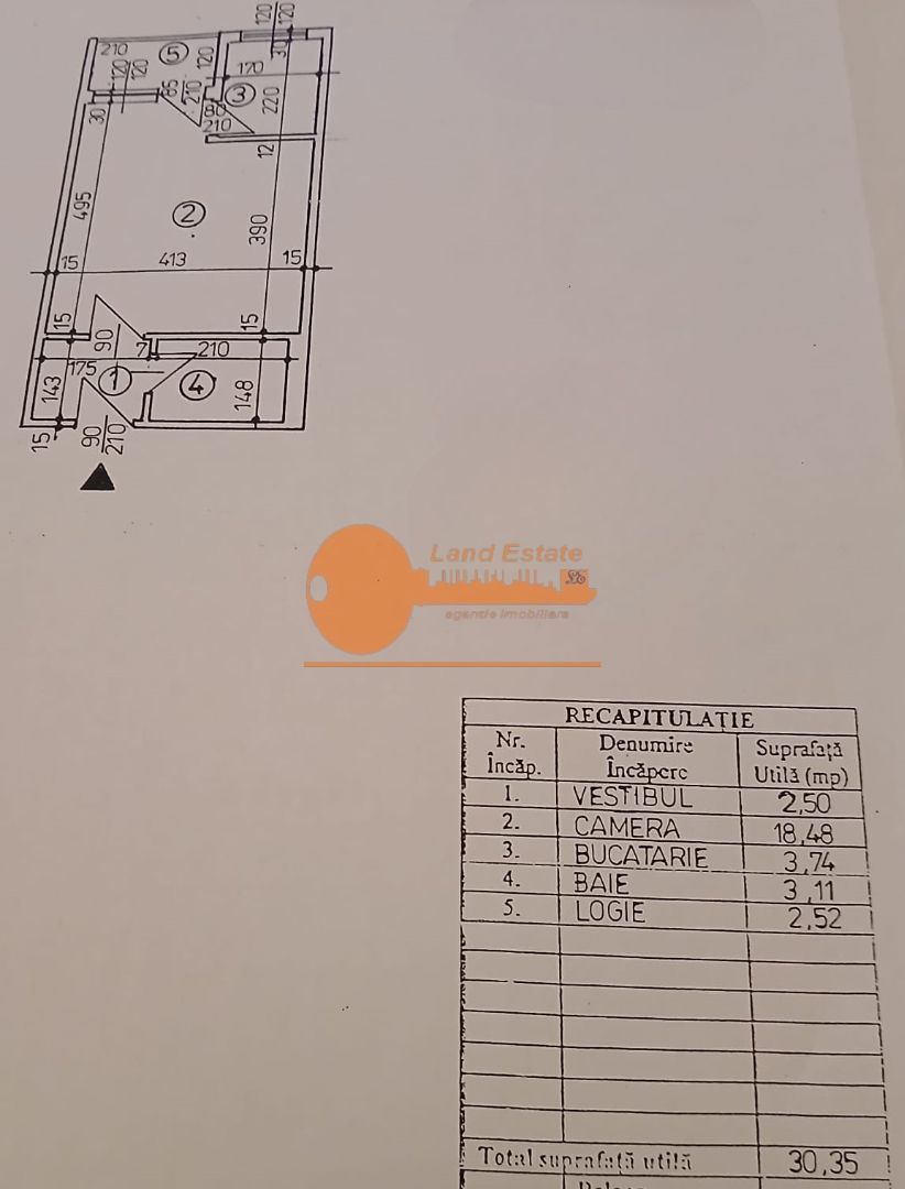 Garsonieră semidecomandată – Metrou Dristor, 1 minut de mers pe jos - Schiță 6