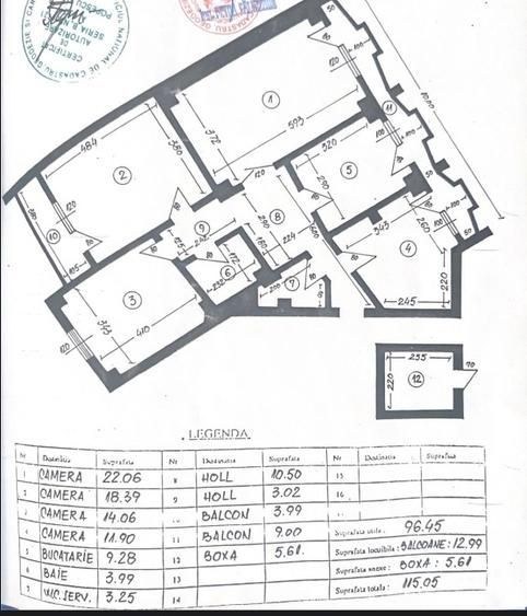 Apartament 4 Camere | 13 Septembrie - Casa Poporului - Schiță 7