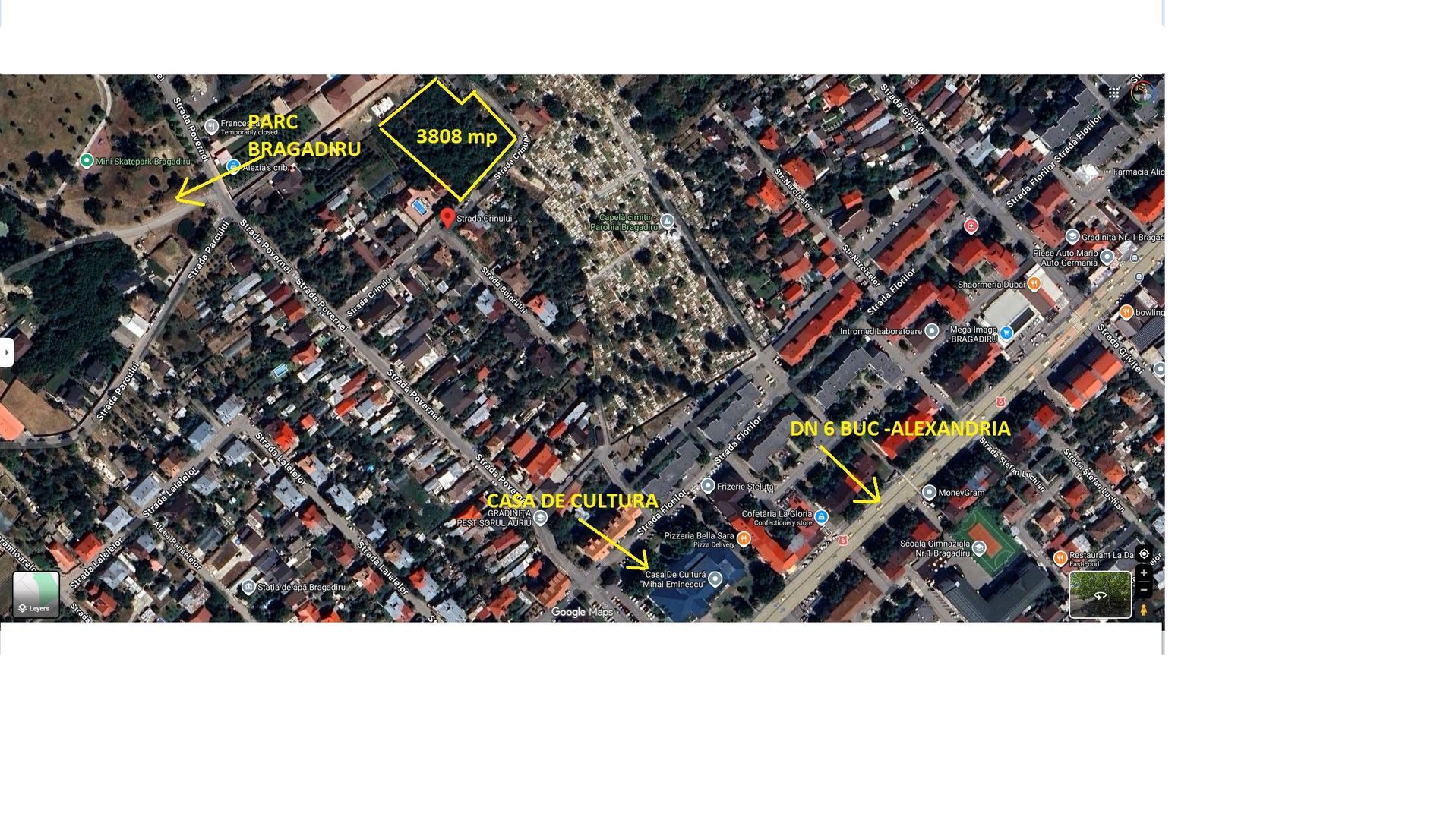 TEREN Bragadiru CENTRAL 90 euro mp - Poză 2