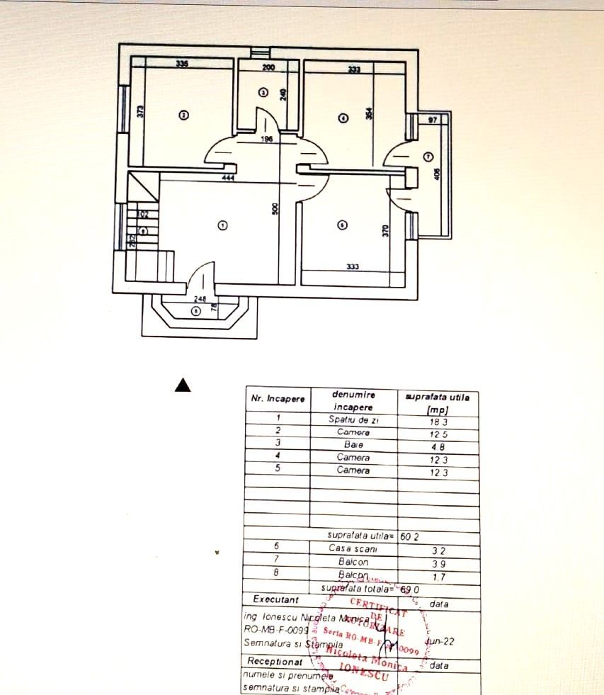 Casă individuală 5 camere, gata de mutare, 468 mp teren, asfalt - Schiță 13