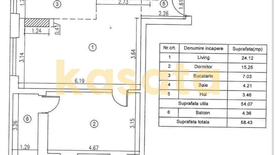 OPORTUNITATE | APARTAMENT 2 CAMERE | FLOREASCA | BLOC NOU - Poză 6