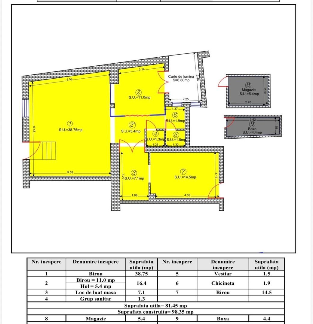 NECTORA IMOB-Spatiu comercial Str. G. Enescu, Ultracentral,2 cam,2 bai - Poză 3