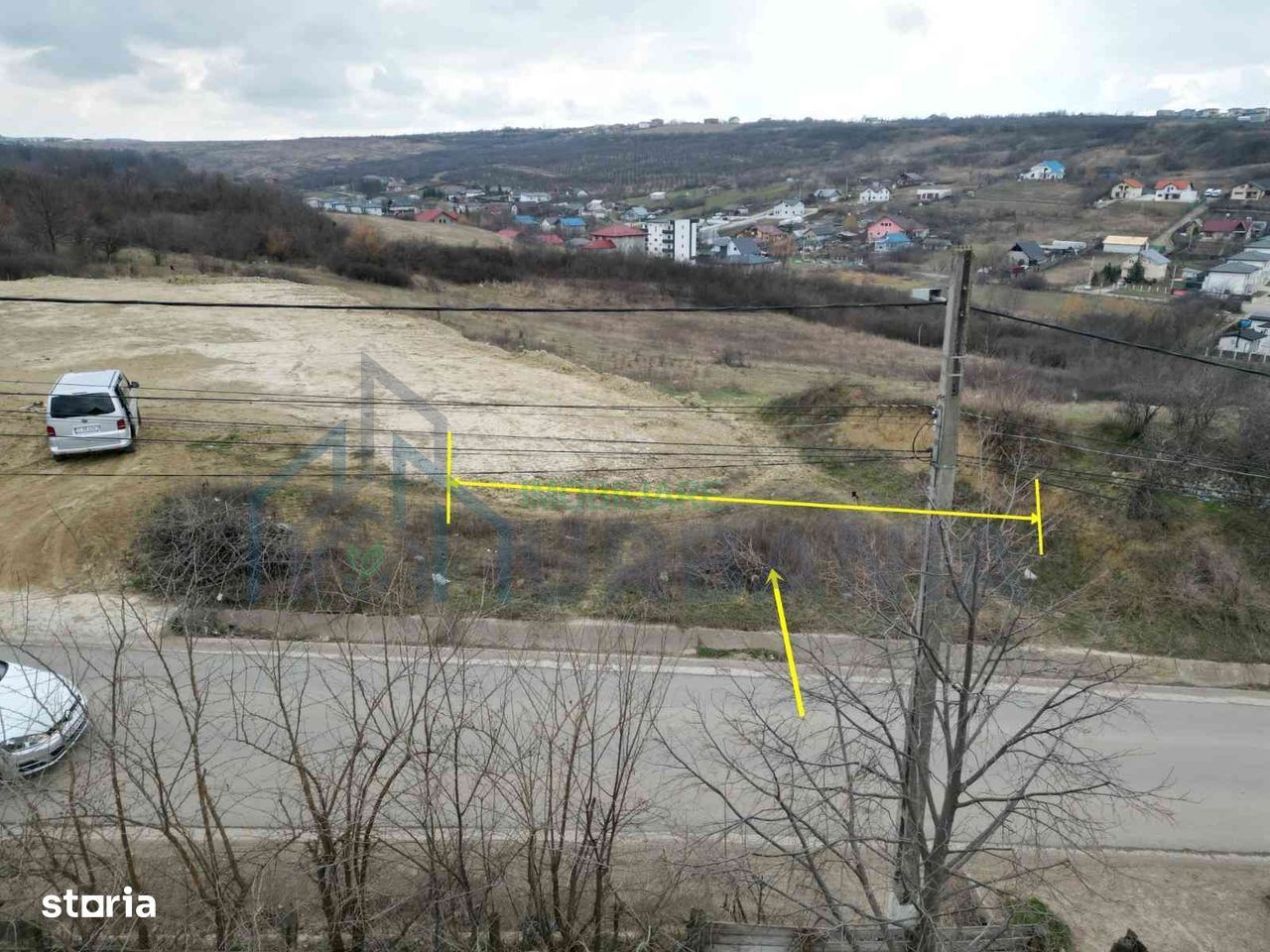 # De vanzare teren intravilan 650mp,asfalt,toate utilitatile - Poză 3