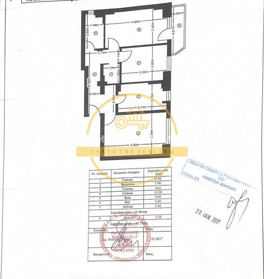Apartament 3 camere, decomandat, etaj intermediar 65MP! // Pacurari - Alha Bank! - Poză 7