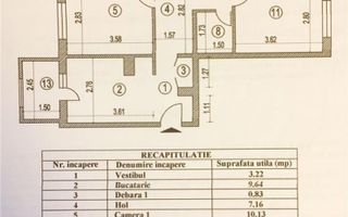 Apartament 4 camere in Aviatiei, mobilat si utilat complet,loc parcare - Poză 9
