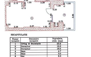Apartament 3 camere | Complet mobilat | utilat | Parcare si boxa - Schiță 30