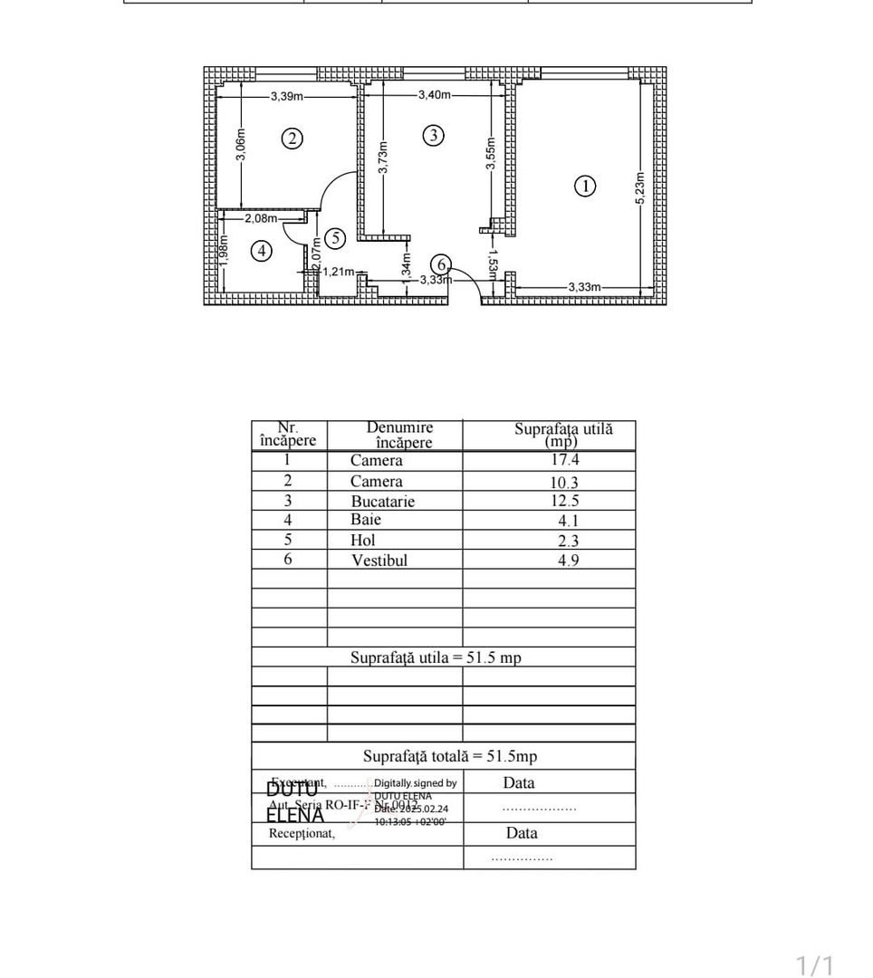 Apartament 2 camere decomandat  Metrou Obor Calea Mosilor - Schiță 14