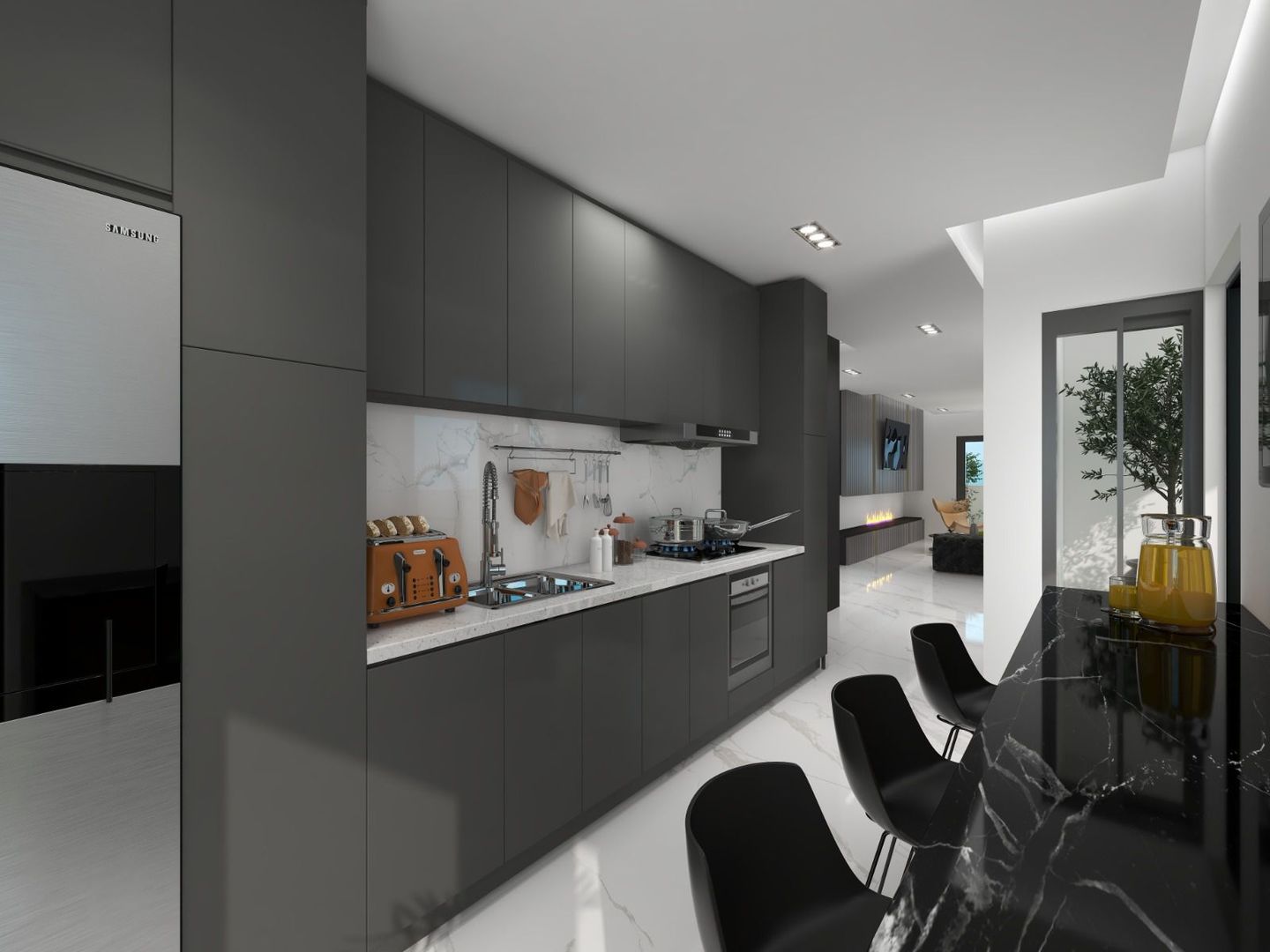 Penthouse NOU - 3 camere/2locuri de parcare/terasa 70mp - Poză 4