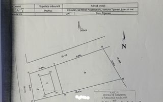 Teren intravilan 960 mp, deschidere 31 m, utilitati, asfalt, sat Mihail Kogălniceanu, comuna Țigănași, județul Iași - Poză 1
