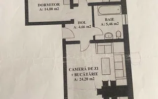 APARTAMENT 3 CAMERE ȘELIMBĂR ,TRIAJULUI, 2 BALCOANE, POD, PARCARE - Schiță 14