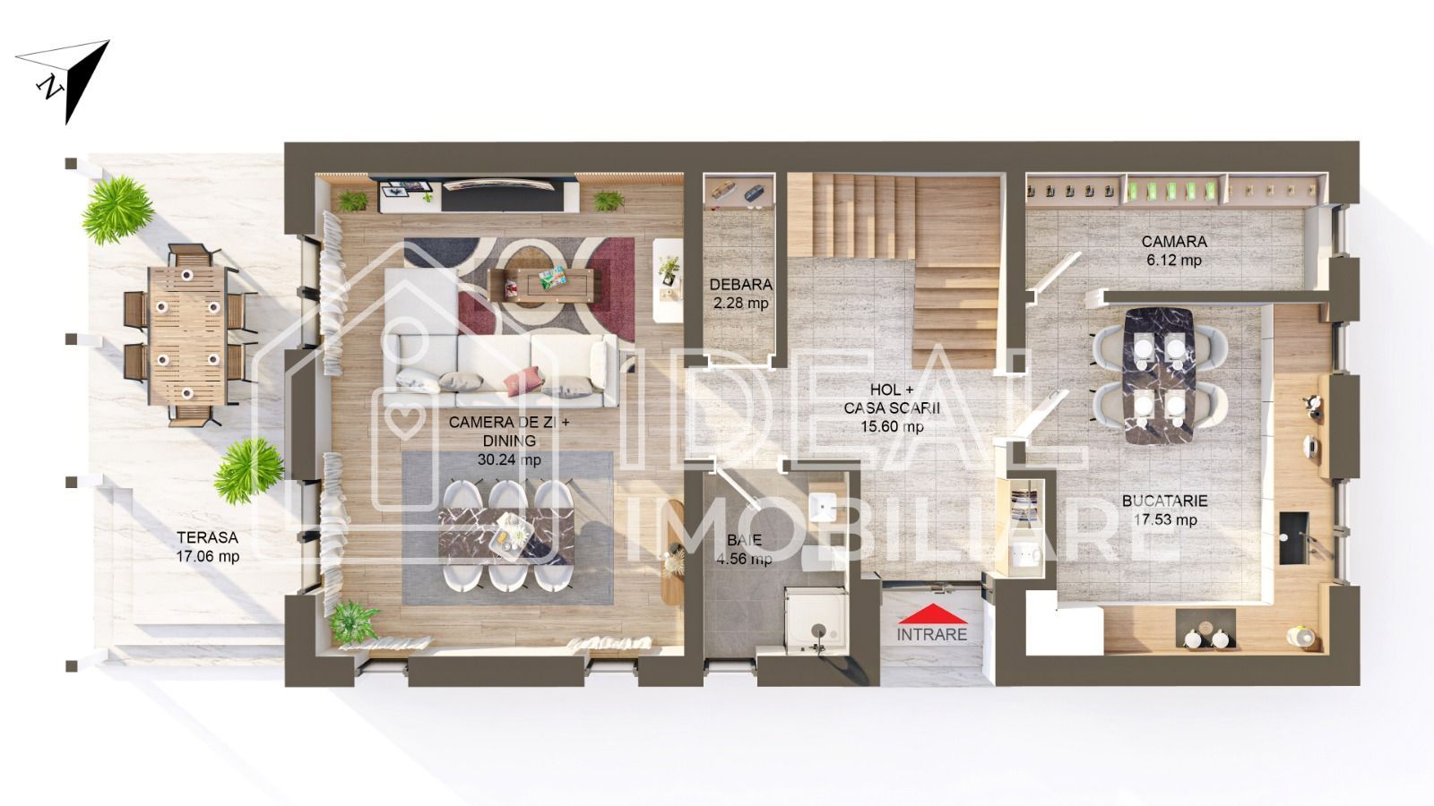 Casă individuală de vânzare | 145 mp utili | Teren 644 mp | Predare la cheie | Ș - Schiță 9