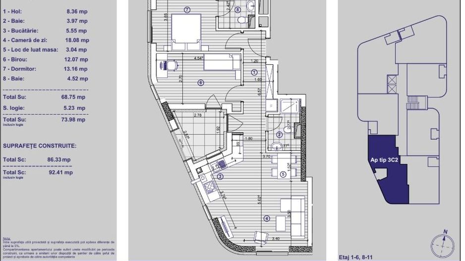 Apartament cu 3 camere și parcare subterană | XCity Timișoara - Poză 9