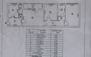 Apartament cu trei camere, Brancoveanu- Luica,  93.500€ - Poză 20