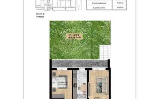 2 cam decomandat si curte proprie 52mp | Pallady |  Promo Parcare - Schiță 11