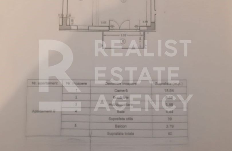 Garsonieră spațioasă cu bucătărie separată – Avantgarden Bartolomeu - Schiță 9