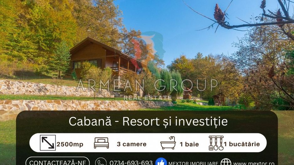 Cabană 3 camere - resort și investiție - Poză 1