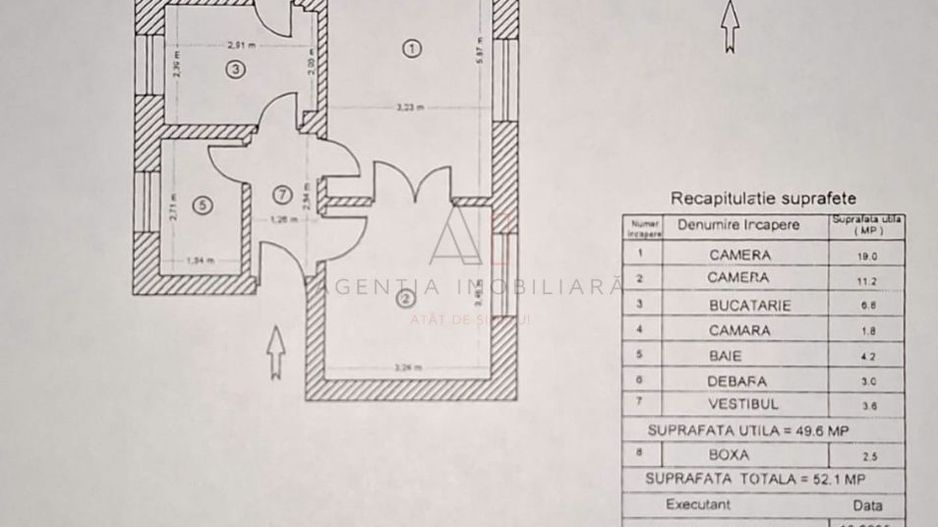 Metrou | 2 Camere Decomandat 1/7 | Creditabil & ULTRACENTRAL - Schiță 16