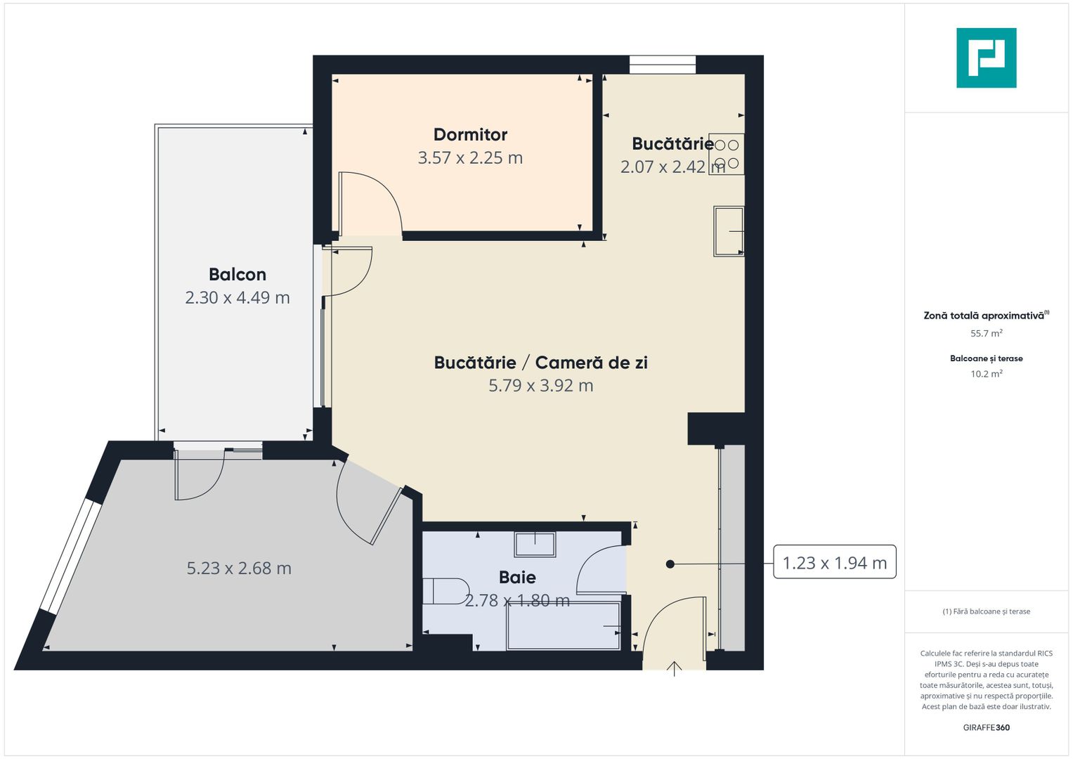 Apartament 3 camere - ARED-Kaufland - Poză 14