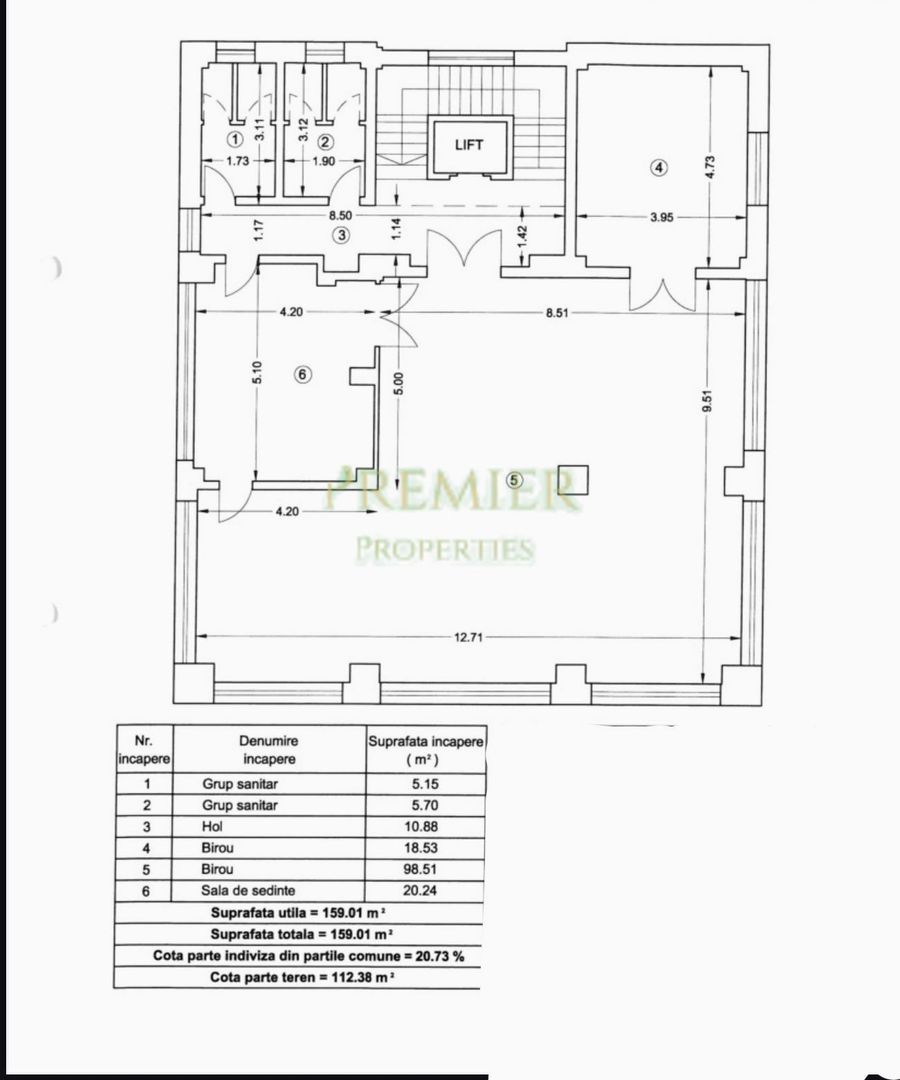 Caldire de birouri de vanzare pt investitie contract inchis 6,6 randamet - Poză 2