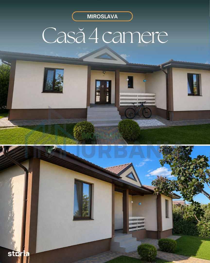 Casă cu 4 camere, curte 430 mp și acces asfaltat, Miroslava - Poză 1