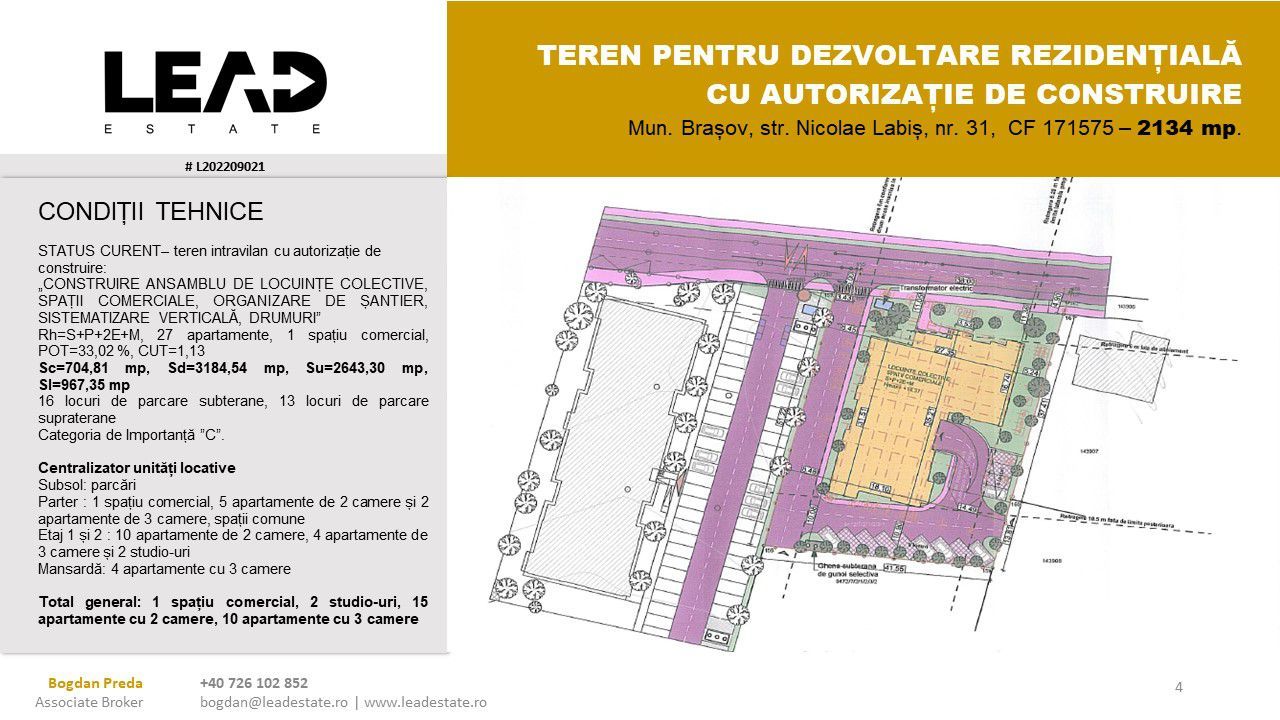 OPORTUNITATE INVESTITIE LOCUINTE COLECTIVE CU AUTORIZATIE DE CONSTRUIRE - Poză 4