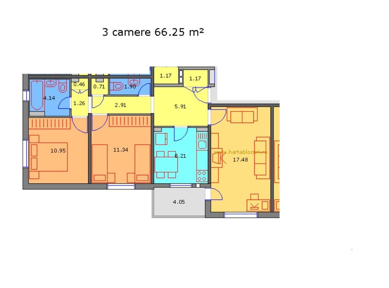 De vanzare Apartament 3 camere Gorjului - Poză 8