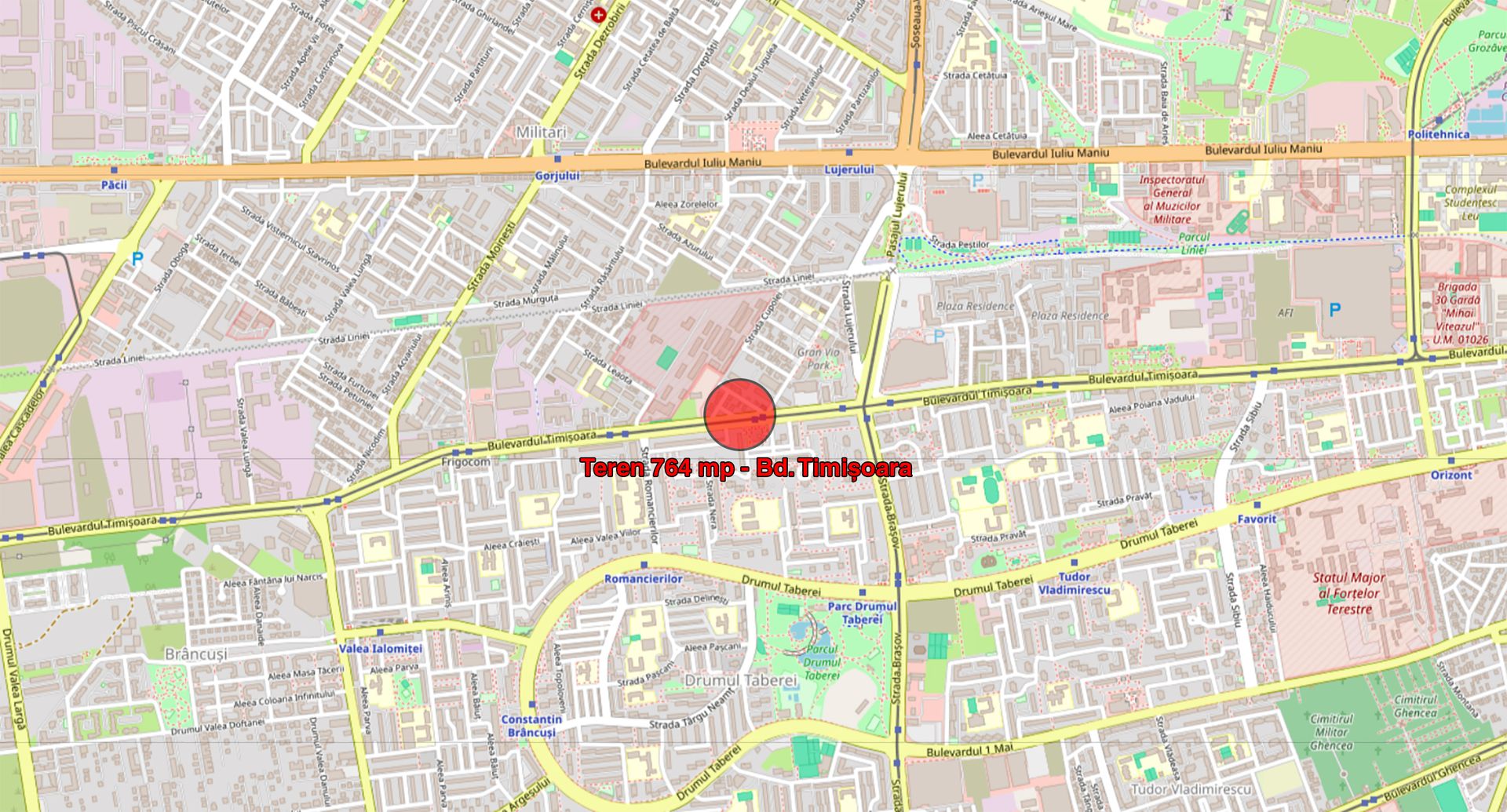 Teren cu potential comercial 764mp Bulevardul Timisoara - Poză 3