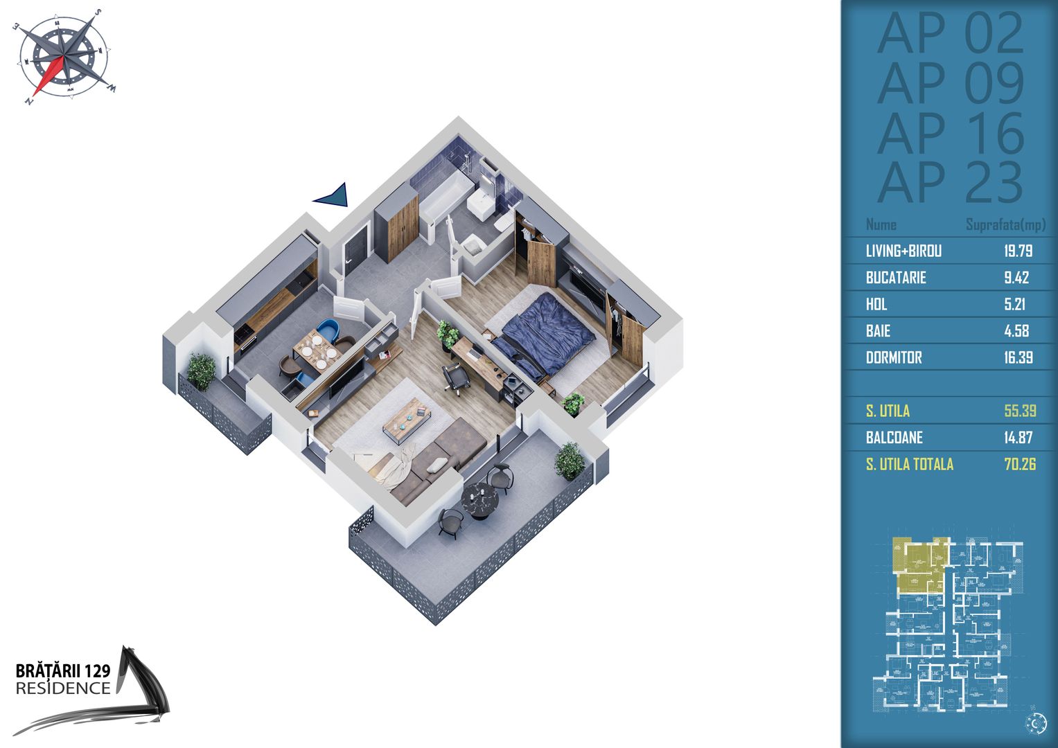 2 camere acte gata in o luna incalzire prin pardoseala Titan Pallady - Schiță 6