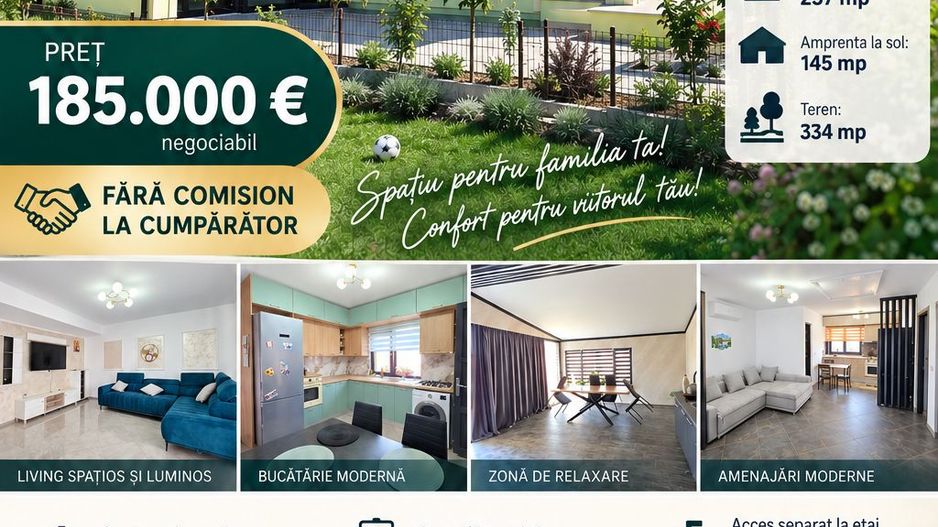 CASA individuală P+1E cu teren 334 mp, VASLUI - zona KAUFLAND; - Poză 1