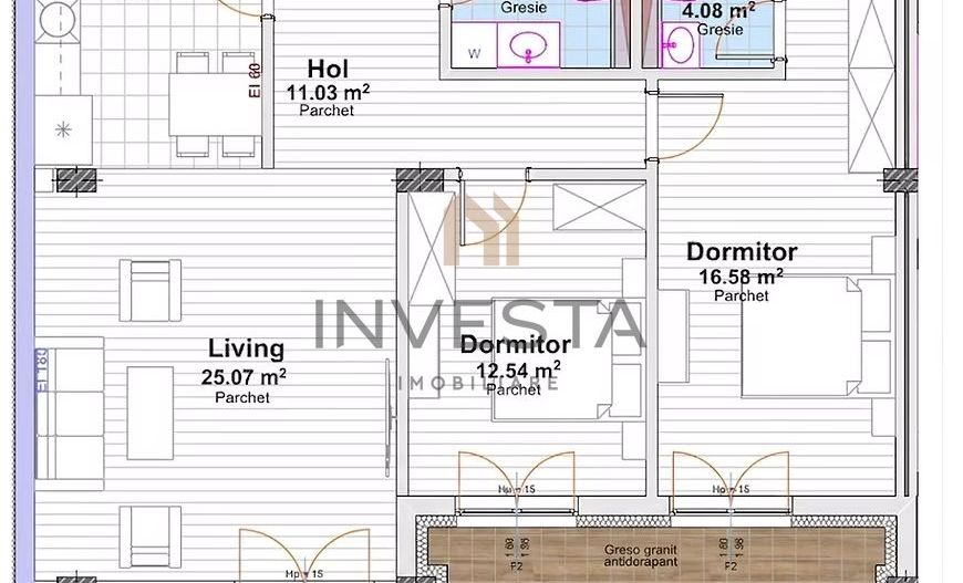 Apartament 3 camere decomandat 89 mp cu terase, bloc nou, Marasti! - Poză 5