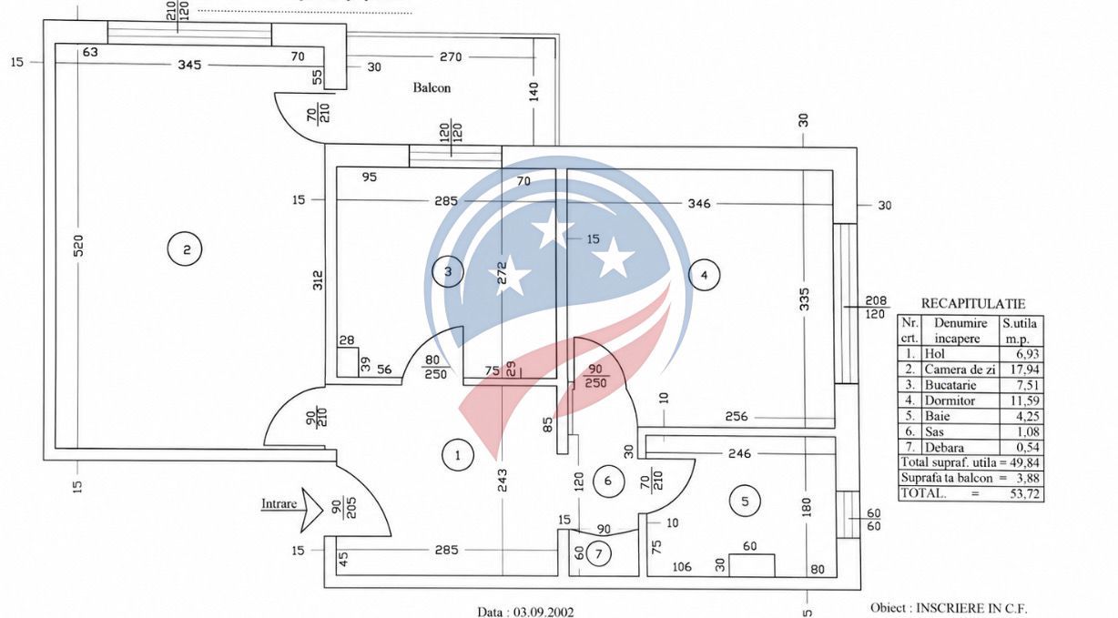 Apartament cu doua camere decomandat, zona Billa - Poză 7