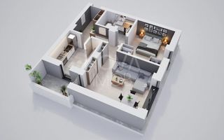 Apartament 2 camere, decomandat, ansamblu nou Calea Surii Mici - Poză 7