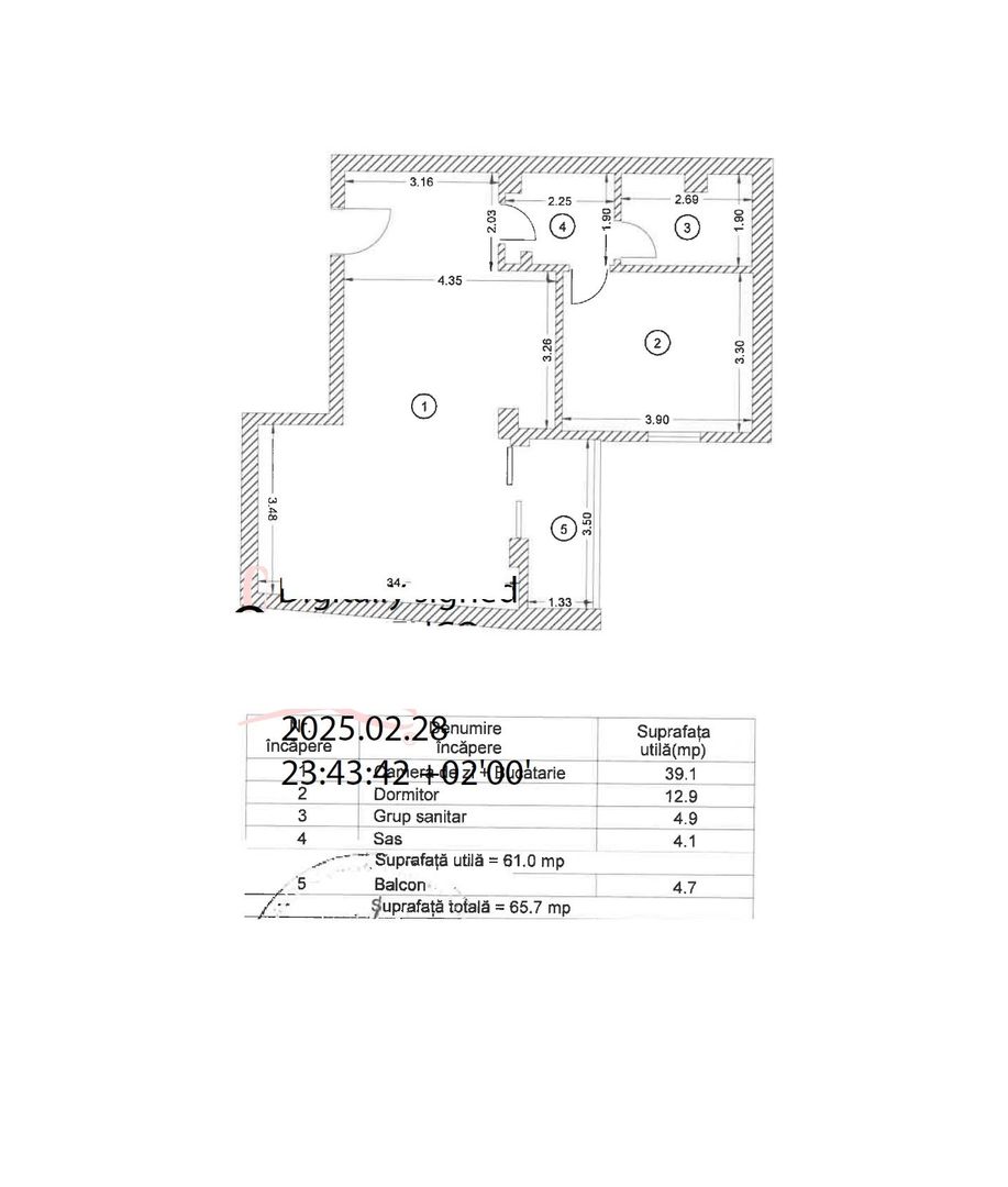 Tribunal Bulevardul Unirii apartament tip studio si 2 camere 2025 - Poză 15