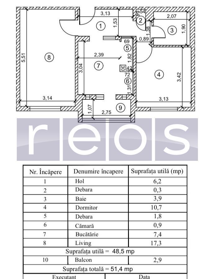 DE VANZARE 2 CAMERE DECOMANDAT | TEIUL DOAMNEI | ETAJ 7/8 | BALCON - Poză 8