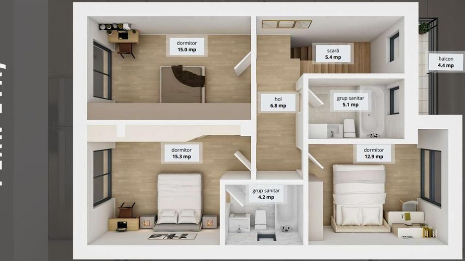 Vila 4 camere | Otopeni | Odaile - Poză 12