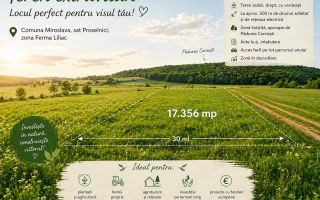 Teren extravilan 1,7 ha în Miroslava, sat Proselnici, zona Ferma Liliac - Poză 1